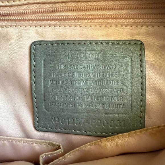 Coach Dotted Jacquard C Print Ashley Shoulder Bag Women's Gray White Modern - Picture 10 of 11